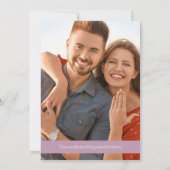 Lavendel-Wildblumen, die das Datum speichern Einladung (Rückseite)