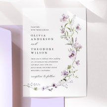Lavendel-Wildblumen-Hochzeit