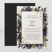 Lavendel-Wildblumen-Hochzeit Einladung (Vorne/Hinten)