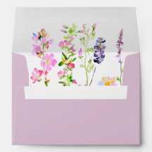 Lavendel-Wildblumen-Hochzeit im Garten