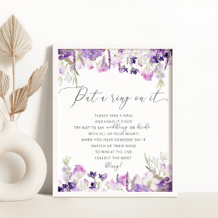 Lavendel-Wildblumen klingeln auf das Spiel Poster