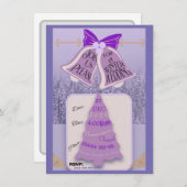 Lavendel Winter Pines with Bells (Vorne/Hinten)