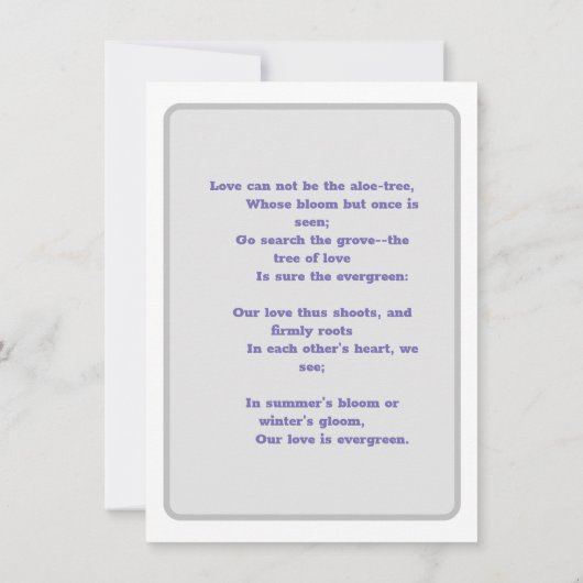 Lavendel Winter Pines with Bells (Rückseite)