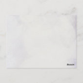 Lavendel Wisteria Blumenbogen Hochzeit Danke Postkarte (Rückseite)