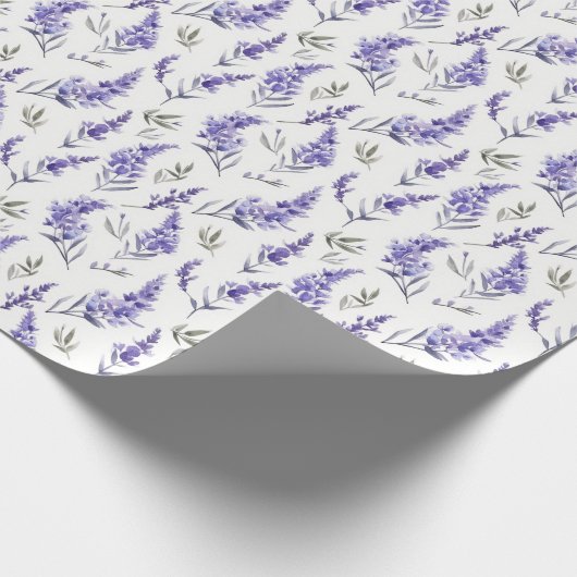 Lavendel-Wrapping Paper Lavendel-Blume Geschenkpapier (Ecke)