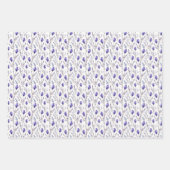 Lavendel-Wrapping Paper Lavendel-Blume Geschenkpapier Set (Vorderseite)