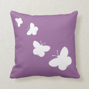 Lavendel-Wurfskissen mit Schmetterlingen Kissen