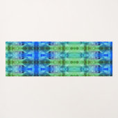 Lavendel X GL Ikat 12 quer Yogamatte (Rückseite (Horizontal))