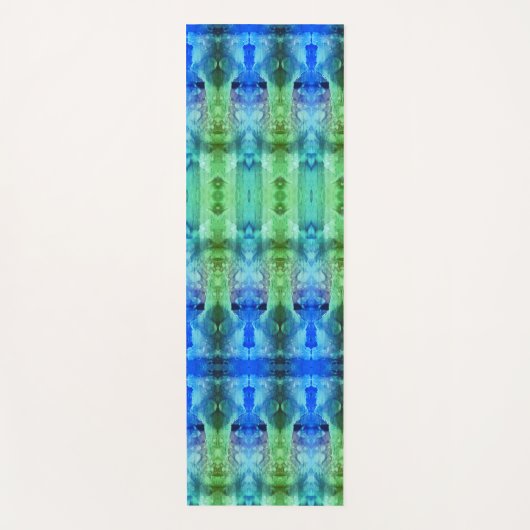 Lavendel X GL Ikat 12 quer Yogamatte (Vorderseite)