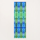 Lavendel X GL Ikat 12 quer Yogamatte (Rückseite)