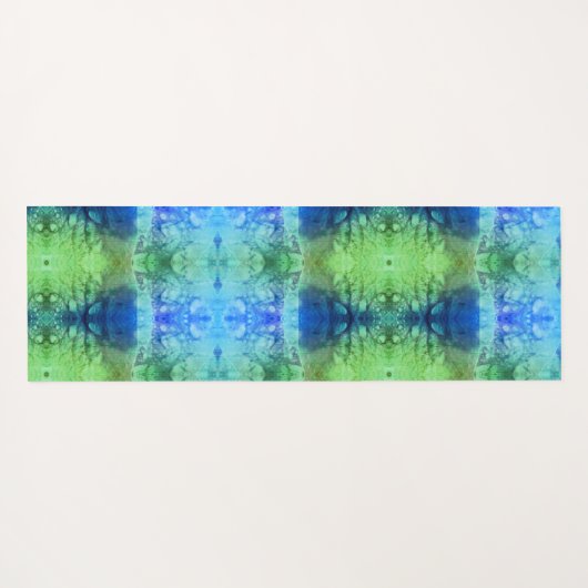 Lavendel X GL Ikat 8 Yogamatte (Rückseite (Horizontal))