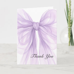 Lavendel zarter Bogen Elegant Dankeschön Dankeskarte