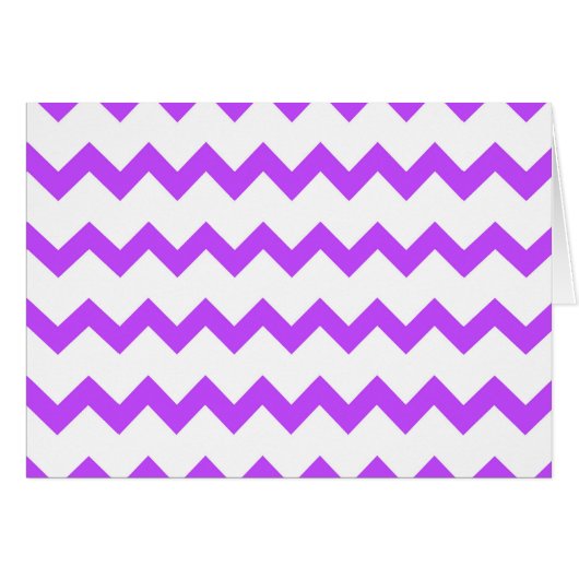 Lavendel Zickzack Abstrakte Wavy Lines (Vorderseite (Horizontal))