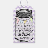 Lavendel Zickzack - Füllen Sie den Jar auf unserer Geschenkanhänger (Vorderseite)