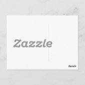 Lavendel Zickzack Postkarte (Rückseite)