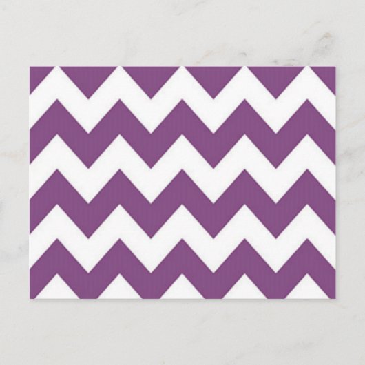 Lavendel Zickzack Postkarte (Vorderseite)