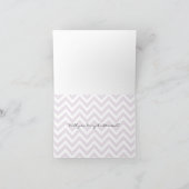 Lavendel-Zickzack Wille sind Sie meine Einladung (Innenseite)