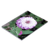 Lavendel-Zinnien-Notizbuch Notizblock (Linke Seite)