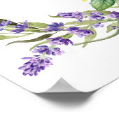 Lavendel-Zitronen-Hochzeit Willkommen Poster (Ecke)