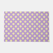Lavendel-Zitronen-Polka-Punkte Fußmatte (Vorderseite)