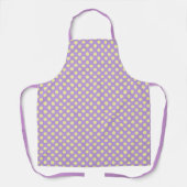 Lavendel-Zitronen-Polka-Tupfen Schürze (Vorderseite)