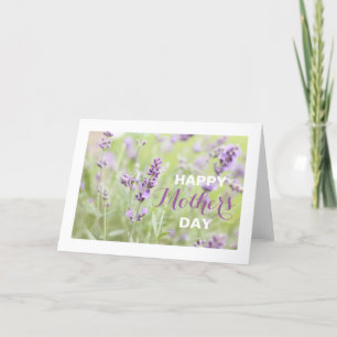 Lavendel zum Muttertag Karte