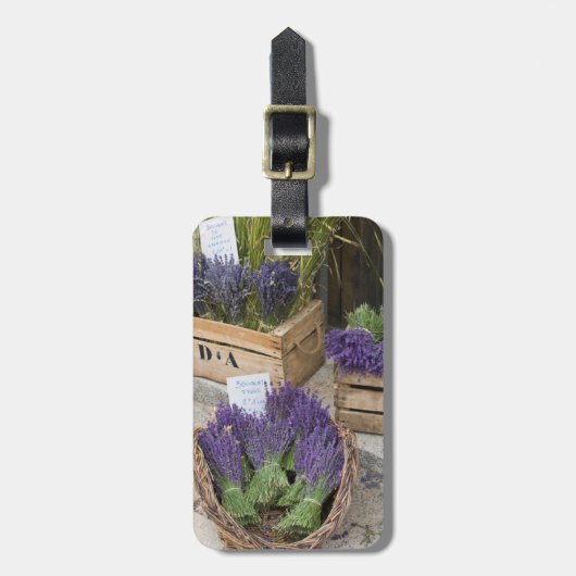 Lavendel zum verkauf, Provence, Frankreich Gepäckanhänger (Vorderseite vertikal)
