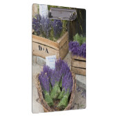 Lavendel zum verkauf, Provence, Frankreich Klemmbrett (Rechts)