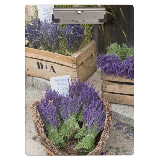 Lavendel zum verkauf, Provence, Frankreich Klemmbrett (Vorderseite)