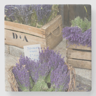 Lavendel zum Verkauf, Provence, Frankreich Steinuntersetzer