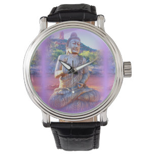 Lavendelaura Buddha Armbanduhr
