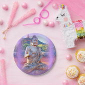 Lavendelaura Buddha Pappteller (Party)