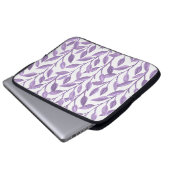 Lavendelblätter Laptopschutzhülle (Vorne Knopf)