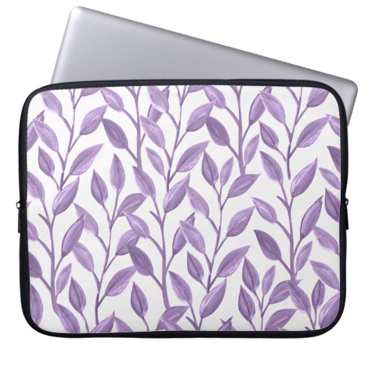 Lavendelblätter Laptopschutzhülle (Vorderseite)