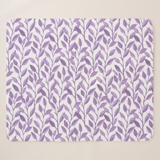 Lavendelblätter Sherpadecke (Vorderseite (Horizontal))