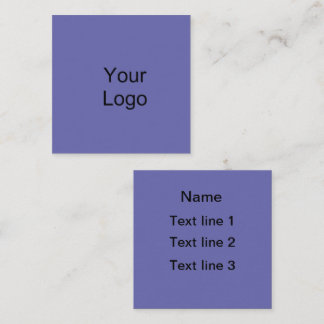 Lavendelblau. Eigener Text. Quadratische Visitenkarte