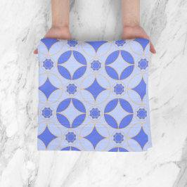 Lavendelblau - Klassisches Deko-Muster Badhandtuch Set