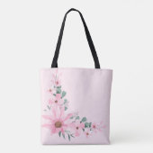 Lavendelblau, rosa Tasche (Rückseite)