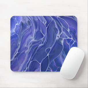 Lavendelblaue Marmor-Acrylabstraktion Mousepad