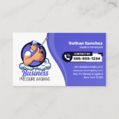 Lavendelblauer Druck Waschwaschmittel Power Reinig Visitenkarte (Vorderseite)