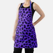 Lavendelblauer Leopard-Tierdruck-Küchenschürze Schürze (InSitu)
