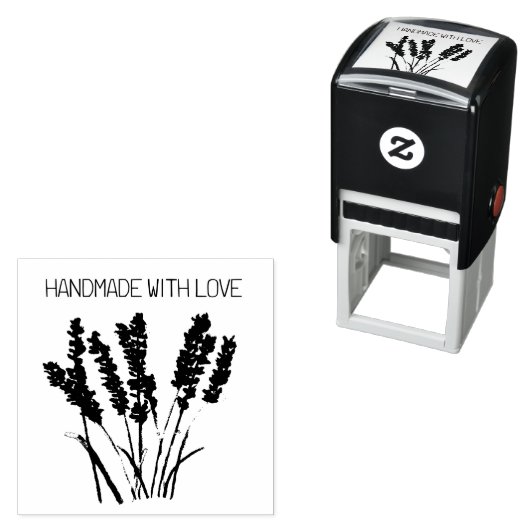 Lavendelblume Rustikale Vintage Handarbeit mit Lie Permastempel (Beispiel)