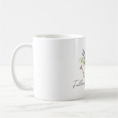 Lavendelblumen-Bogen Kaffeetasse (Links)