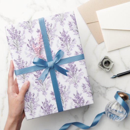 Lavendelblumen Geburtstag Geschenkpapier (Schenken)