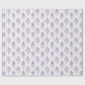 Lavendelblumen Geburtstag Geschenkpapier (Flach)