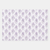 Lavendelblumen Geburtstag Geschenkpapier Set (Vorderseite 2)