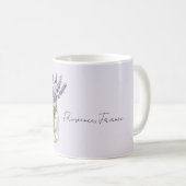 Lavendelblumen Glas Provence, Frankreich Kaffeetasse (VorderseiteRechts)