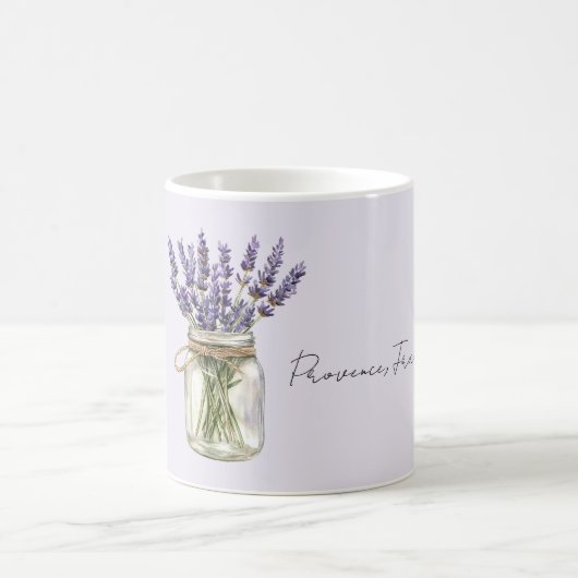 Lavendelblumen Glas Provence, Frankreich Kaffeetasse (Mittel)
