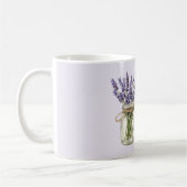 Lavendelblumen Glas Provence, Frankreich Kaffeetasse (Links)