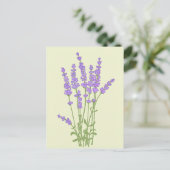 Lavendelblumenstrauß. Postkarte (Stehend Vorderseite)